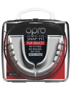 Opro Snap-Fit Gumshield for Fixed Braces (11yrs - Adult) - White